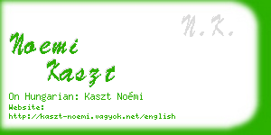 noemi kaszt business card